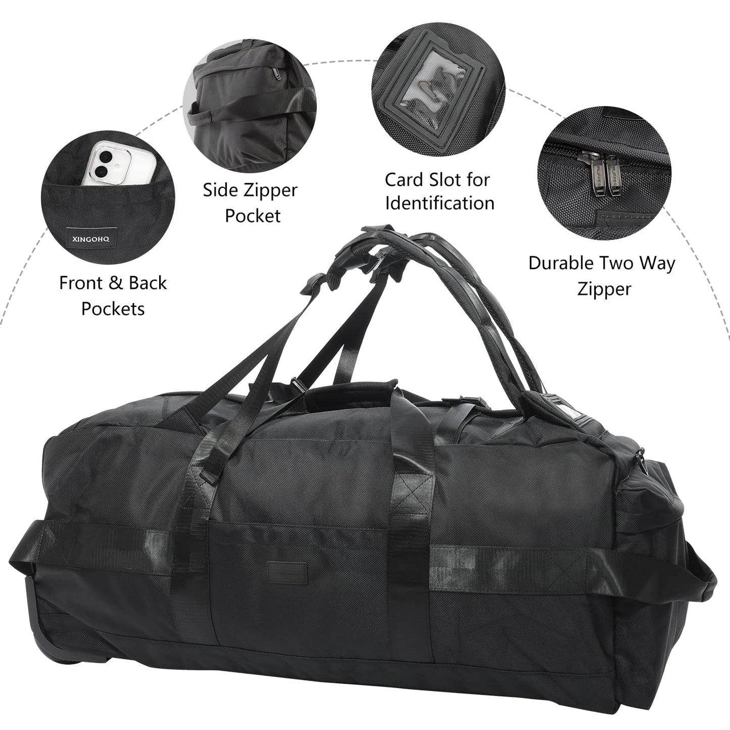 Sac Duffle Roulettes 80L