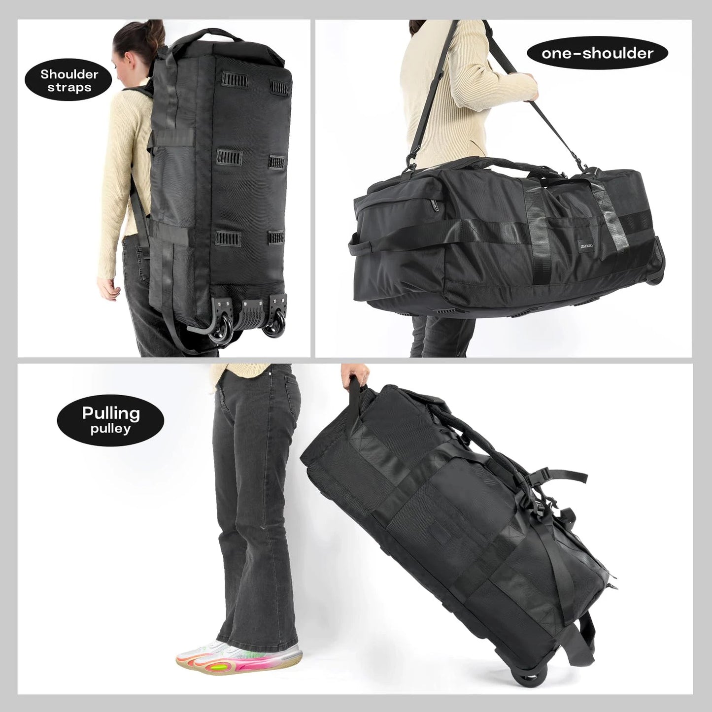 Sac Duffle Roulettes 80L